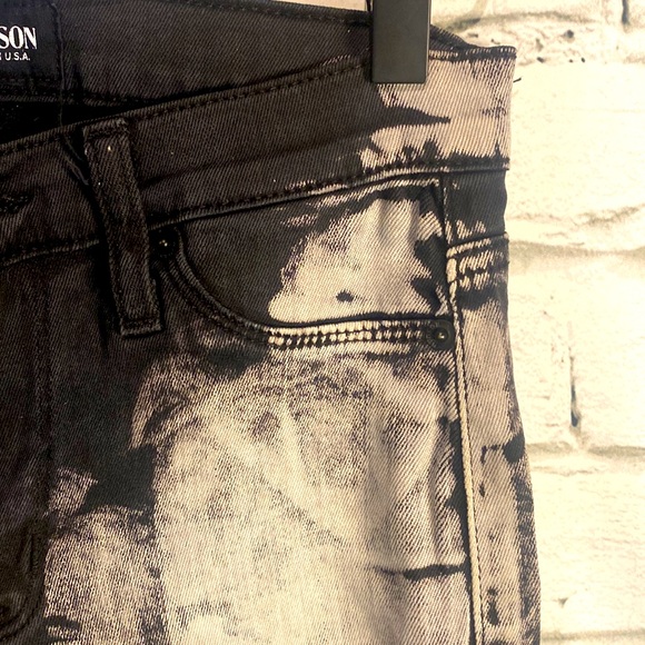 Hudson Women’s Nico Super Skinny Black Acid Wash Jeans Sz-25 - Picture 12 of 12